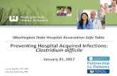 Preventing Hospital Acquired Infections: Clostridium difficile€¦ · CDI prevalence • In 2011, study identified 453,000 cases of C. difficile infection resulting in 29,000 deaths.