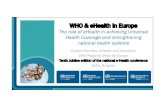 WHO & eHealth in Europe - PCWorld.bgidg.bg/idgevents/idgevents/2015/0227111159-9.40-9.55_Clayton_Hamilton.pdfHealth 2020 Health 2020 is the new European health policy framework. It
