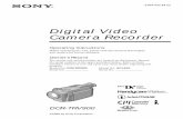 Digital Video Camera Digital Video Camera Recorder Operating Instructions Before operating the unit,