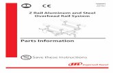 (Dwg. MHP1539) Parts Information...16600462 Edition 1 May 2007 Z Rail Aluminum and Steel Overhead Rail System Parts Information Save these Instructions (Dwg. MHP1539) 2 16600462_ed1