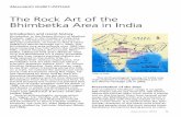 The Rock Art of the Bhimbetka Area in India · maps), is the best-known rock art area in the sub-continent, so much so that it rated UNESCO’s World Heritage list in 2003. The Bhimbetka