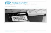 GWBMD00 Bluetooth Low Energy module · GWBMD00 Bluetooth Low Energy module Data sheet version 2.3 GWBMD00 DATASHEET 2.3 GIGAWIT 1. Introduction Base on Nordic Semiconductor’s nRF51822