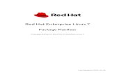 Red Hat Enterprise Linux 7 Package Manifest€¦ · The Package manifest document provides a package listing for Red Hat Enterprise Linux 7.8. Capabilities and limits of RHEL 7 as