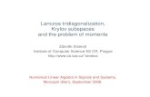 Lanczos tridiagonalization, Krylov subspaces and the ...strakos/download/2006_Bari.pdf · ed., 2002 E. based on the 1st. ed., Oscillation matrices and kernels and small vibrations