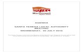 Agenda of Santa Teresa Local Authority - 20 July 2016€¦ · SANTA TERESA LOCAL AUTHORITY MEETING. WEDNESDAY, 20 JULY 2016 . The Santa Teresa Local Authority Meeting of the MacDonnell