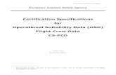 Certification Specifications for Operational Suitability ...€¦ · Certification Specifications for Operational Suitability Data (OSD) Flight Crew Data CS-FCD Initial issue 31 January