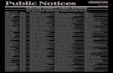 Public Notices - Tampa Bay, Bradenton, Sarasota, Fort ...€¦ · 11-2013-CA-002863-0001XX 06/22/2015 Onewest Bank vs. Gladys Rodriguez et al 7835 Sandpine Ct #4, Naples, FL 34104