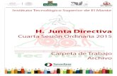 Orden del Día - Tamaulipas€¦ · Orden del Día Cuarta Sesión Ordinaria de 2015 1 Lista de Asistencia y Declaración de Quórum. 2 Lectura y en su caso, aprobación del Orden