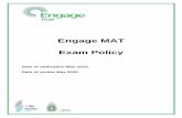 Engage MAT Exam Policy€¦ · support staff on annual exam timetable and assessment deadlines and application procedures as set by the various exam boards • Identifies and manages