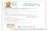 Rainy Days Counting 1-10 · PDF file ©RoyalBaloo.com for FreeHomeschoolDeals.com Rainy Days Counting 1-10 Thanks Erin @Royal Baloo for FreeHomeschoolDeals Thanks for downloading the