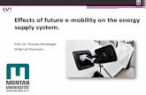 Effects of future e-mobility on the energy supply system.€¦ · Effects of future e-mobility on the energy supply system. Prof. Dr. Thomas Kienberger DI Bernd Thormann 1. 0 100