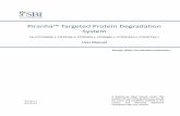 Piranha™ Targeted Protein Degradation System€¦ · Targeted Protein Degradation System – the first validated, commercial system devoted to directly target proteins for degradation