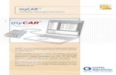 myCAR - ad+t€¦ · myCAR™ Interaktive Fahrzeugkommunikation myCAR™ ist eine innovative und leicht zu bedienende Software für den praktischen und interaktiven Umgang mit Hardwareprodukten