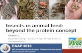 Insects in animal feed: beyond the protein concept€¦ · Hossain & Blair, 2007. Poultry Science, 48:33-38 • Reduction of: • Triglyceride concentrations in liver and breast meat