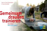 Gemeinsam draußen trainieren - Düsseldorf€¦ · Intensives Fitnesstraining •1 Rheinpark Golzheim: jeden Dienstag um 18.30 Uhr • •Rheinpark Bilk (Bürgerwiese am Landtag):