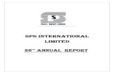 SPS INTERNATIONAL LIMITED th ANNUAL REPORT€¦ · SPS INTERNATIONALLIMITED Sd/- Date: 05.09.2019 Rahul Chauhan ... Notices and Circulars etc. by the Company electronically. 16. For