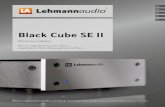 Black Cube SE II - Projekt Akustik€¦ · Black Cube bringt er die Black Cube Serie auf eine neue Ebene. Weitere Informationen finden Sie in der vorliegenden Bedienungsanleitung