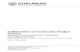 E2015105 Collaboration in construction project delivery ...publications.lib.chalmers.se/records/fulltext/222150/222150.pdf · 2.3!Success factors and challenges in collaborative project