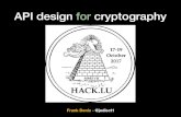 API design for cryptography - Hack.luarchive.hack.lu/2017/hacklu-crypto-api.pdf · Focused on high-speed cryptography ... CVE-2017-13077 CVE-2017-13078 CVE-2017-13079 CVE-2017-13080