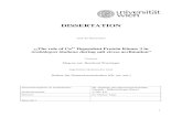 DISSERTATION - univie.ac.atothes.univie.ac.at/14835/1/2011-02-15_0101326.pdf · 1 DISSERTATION Titel der Dissertation „The role of Ca2+ Dependent Protein Kinase 3 in Arabidopsis