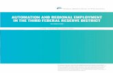 AUTOMATION AND REGIONAL EMPLOYMENT IN THE THIRD FEDERAL … · AUTOMATION AND REGIONAL EMPLOYMENT IN THE THIRD FEDERAL RESERVE DISTRICT OCTOBER 2018 Lei Ding,* Elaine W. Leigh, and