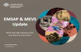 EMSAP & MEVS Update - MINTRAC · EMSAP & MEVS Update. National review and future improvements. Department of Agriculture and Water Resources Dr Samantha Allan 2 Meat Establishment