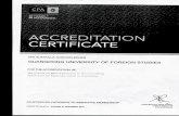 CPA AUSTRALIA BEREÇOGN ACCREDITATION CERTIFICATE CPA ...€¦ · CERTIFICATE CPA AUSTRALIA ACKNOWLEDGES GUANGDONG UNIVERSITY OF FOR THE ACCREDITATION OF FOREIGN STUDIES ALEX MAI-LEY