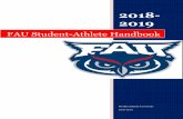 FAU Student-Athlete Handbook - Amazon S3€¦ · 2018-2019 Florida Atlantic University 2018-2019 FAU Student-Athlete Handbook