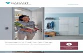 Kompetenz in Funktion und Design - garant.de€¦ · GARANT-Wärmedämmschutztüren unterstützen ein gesundes und angenehmes Klima in Wohnungen und Häusern. Außerdem sind unsere