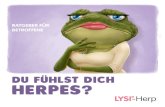 Du fühlst DICH HERPES? - orthim · PDF file 2 D ie Infektionskrankheit Lippenherpes wird durch den Herpes-simplex-Virus Typ 1 (HSV-1) verursacht. Er gehört zu der weltweit am meisten