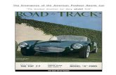 The Emergence of the American Postwar Sports Car€¦ · The Emergence of the American Postwar Sports Car “The Greatest American Car Story NEVER Told” Automotive historians and