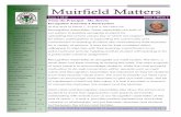 MUIRFIELD HIGH SCHOOL Muirfield Matters€¦ · The Royal Easter Show Display Team 15-16 The School Community Charter 17-18 Notices to All Parents 19-21 P&C News 22 Uniform Shop 23-25