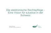Die elektronische Rechtspflege - Eine Vision für eJustice ... · Die elektronische Rechtspflege - Eine Vision für eJustice in der Schweiz Daniel Gruber Vorstand Verein eJustice.ch
