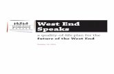West End Speaks - Xavier University€¦ · The West End Speaks Plan process was led by community members and reflects the voice of the community. Recommendations developed were based
