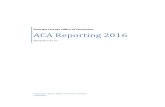 ACA Reporting 2016 · 2016 ACA Review Page 1 Affordable Care Act (ACA) Based on The Affordable Care Act of 2010, employers with 50 or more FTE (full-time equivalent) must offer coverage