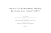 Innovation and Informed Trading: Evidence from Industry ETFs Innovation and Informed Trading: Evidence