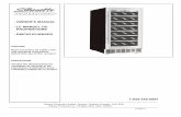 OWNER’S MANUAL LE MANUEL DU PROPRIÉTAIRE€¦ · Wine Cooler 1. Tempered 5.Glass Door: Low-E glass - used to reflect and absorb heat. 2. Electronic Display and Controls: For viewing
