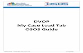 My Case Load Tab DVOP - Department of Labor · SORTING MY CASE LOAD The My Case Load tab is automatically sorted by the Date Added column. Date Added . 22 OSOS Guide – DVOP My Case