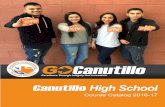 Canutillo High School€¦ · Canutillo High School 2016-17 Course Catalog 3 Canutillo ISD Leadership Board of Trustees Superintendent’s Cabinet Dr. Veronica Vijil Associate Superintendent