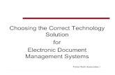 Choosing the Correct Technology Solution for Electronic ... Sources/Toolbelt Presentation.pdf · Computer control of a work process Auto routing of designated documents Auto tracking