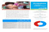 UNICEF Zimbabwe Cholera SitRep No 4 · Cholera Outbreak Report UNICEF Zimbabwe Cholera SitRep #4 - HIGHLIGHTS SITUATION IN NUMBERS BE • • As of 21 November 2018, 10,202 cholera
