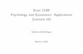 Econ 219B Psychology and Economics: Applications (Lecture 10)webfac/dellavigna/e219b_s11/lecture10me… · Engelberg and Parsons (2009) (NE) Coverage of Earnings News No coverage