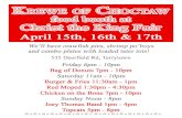 cv food booth at April 15th, 16th & 17th We 'Il have ...€¦ · cv food booth at April 15th, 16th & 17th We 'Il have crawfish pies, shrimp po 'boys and combo plates with loaded tater