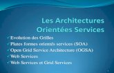 Les Architectures Orientées Services · Plates formes orientés services (SOA) ... Web Services, l'OGSI définie les mécanismes de création, de management et d'échange d'informations