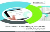 Managed Document Services in daily business€¦ · Managed Document Services in daily business Quick. Simple. Precise. Answer your customer’s questions before they arise! mySalesDrive.com
