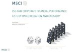 ESG AND CORPORATE FINANCIAL PERFORMANCE: A STUDY ON ...€¦ · ESG AND CORPORATE FINANCIAL PERFORMANCE: A STUDY ON CORRELATION AND CAUSALITY. INTRODUCING MSCI ESG RESEARCH 2 1 Source: