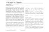 Edouard Manet - Lake Oswego School District · PDF file Edouard Manet For Educational Purposes Only Revised 08/12 1! Edouard Manet (mah-NAY) 1832-1883 French Painter Edouard Manet
