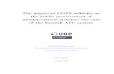 The impact of COTS software on the public procurement of ...€¦ · The impact of COTS software on the public procurement of mission-critical systems: the case of the Spanish ATC