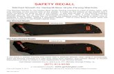 SAFETY RECALL - Outdoors€¦ · The Stitched Sheath for the Gerber Bear Grylls Parang machete is made of black nylon, with only stitching on the curved side of the sheath, 5 rivets