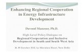 Enhancing Regional Cooperation in Energy Infrastructure ... · Enhancing Regional Cooperation in Energy Infrastructure Development Davood Manzoor, Ph.D. High-Level Policy Dialogue